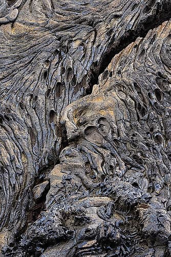 Recent Pahoehoe lava flow-Sullivan Bay-Santiago Island-Galapagos Islands-Ecuador Coastal Print